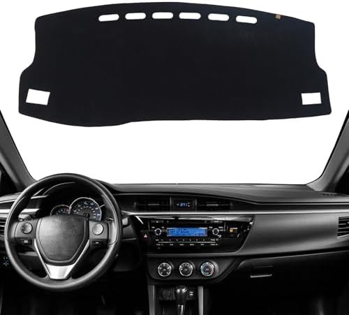 Dashboard Cover Dash Mat Fit for to-yota Corolla 2018-2014, Car Dash Board Mat by KEYOOG