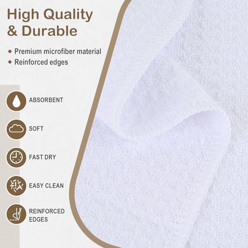 Sublimation Towels Waffle Kitchen Towel Fast Drying Tea Towels White 16x24 - Image 3
