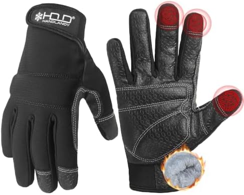 HANDLANDY Work Gloves for Men & Women, Utility Mechanic Working Gloves Touch by HANDLANDY