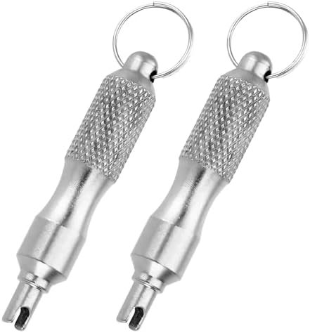 2 PCS Tire Valve Core Removal Tool, Rust Proof Stainless Steel Valve Core by Unknown