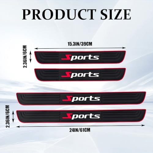 4PCS Car Door Sill Protector, Car Door Edge Guards, Anti-Scratch Rubber Auto - Image 2
