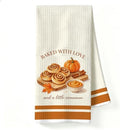 Fall Baking Kitchen Towel, Cinnamon Roll Fall Baking Dish Towel by Unknown