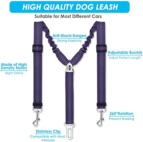 SlowTon Double Dog Seat Belt for Car - Image 3