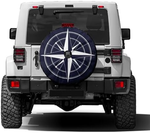 Wind Rose Spare Tire Cover by Foruidea