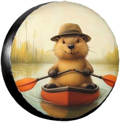 Beaver in The Lake Spare Tire Cover by TZBVTAU