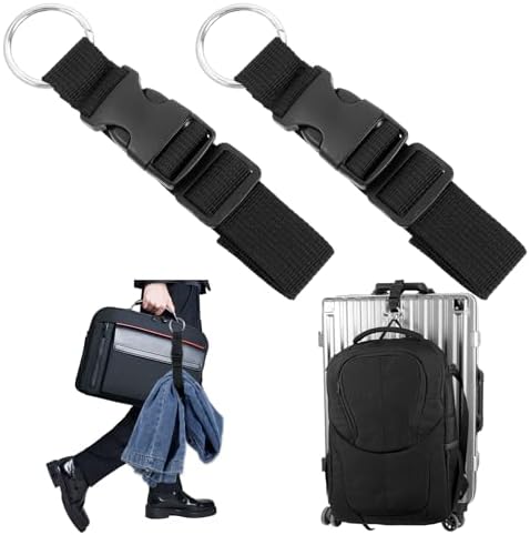 2 Pcs Add a Bag Strap for Suitcase Adjustable Suitcase Belt Jacket Holder by Vin+Beauty