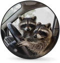 Raccoon Funny Animal Spare Tire Cover Waterproof Dust-Proof Spare Wheel Covers by Unknown