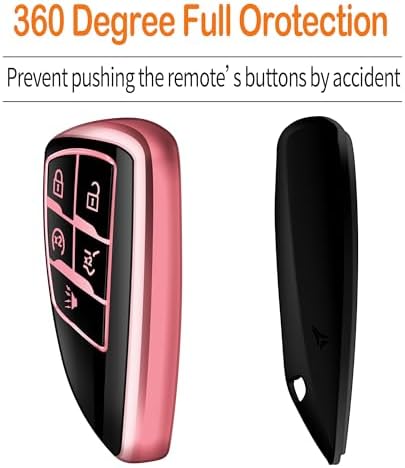 Soft Key Fob Cover with Keychain, 2021-2026 Chevy GMC Smart Key Protector - Image 4