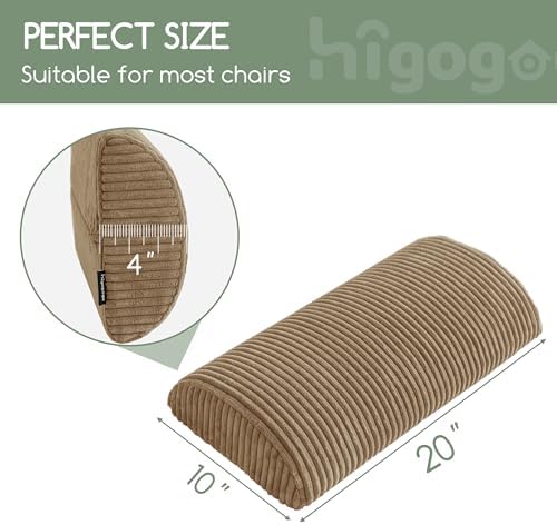 HIGOGOGO Lumbar Support Pillow for Recliner Chair/Accent Chair/Couch, Memory - Image 2