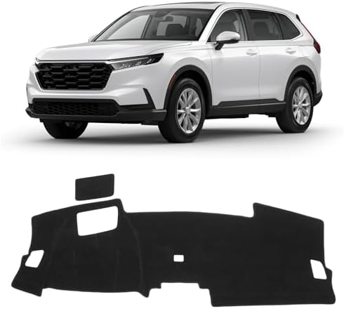 KUST Black Dash Cover for Honda CR-V CRV 2023-2025 2026 Polyester Dashboard by KUST