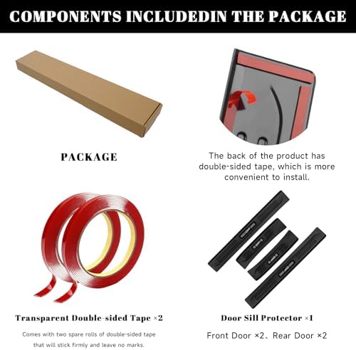 4PCS Car Door Edge Guards Door Sill Protector - Image 7