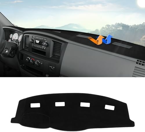 Autorder Dashboard Cover Mat for 2006-2008 Dodge Ram 1500 2500 3500, 2009 Dodge by Autorder