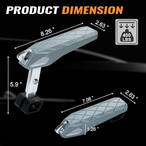 Tooenjoy Folding Car Door Step Vehicle Pedal Ladder - Image 2