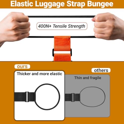 2 Pcs Luggage Connector Straps Bungee - Image 4