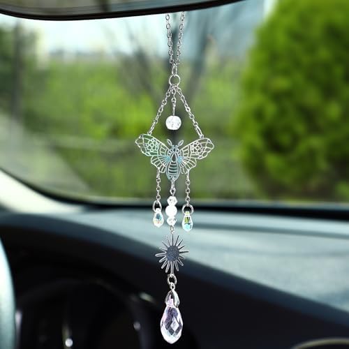Car Rear View Mirror Accessories Car Hanging Ornament, Butterfly Rearview Decor by Pyotivol