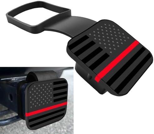 2 Inch Trailer Hitch Cover, Tow Hitch Covers, American Flag Tow Receiver Tube by Unknown