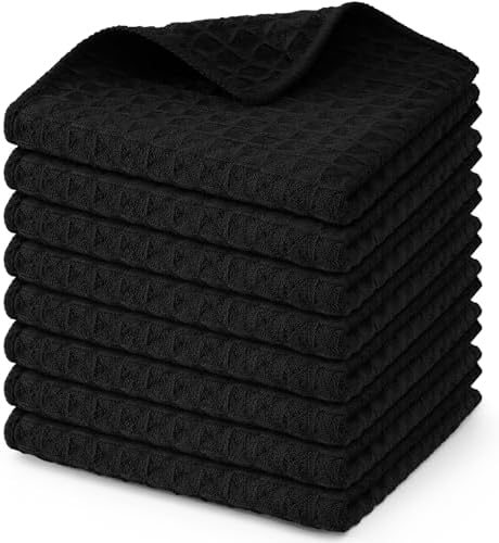 Homaxy Microfiber Waffle Weave Kitchen Dish Cloths, 8 Pack by Homaxy