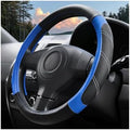 14.5-15 Inch Leather Steering Wheel Cover, Non Slip by HAMOJUF