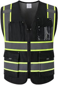 Safety Vest for Men Women with Pockets by Ekkosafety