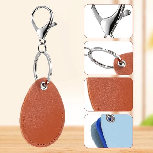 5 Pcs Key Fob Holder, PU Leather Keychain Key Holder - Image 2