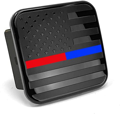 MULL USA Flag Metal Hitch Cover Plug by Autoaccessories
