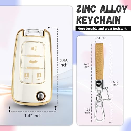 for Chevy Key Fob Cover, Premium Soft TPU Full Protection Key Cover - Image 3