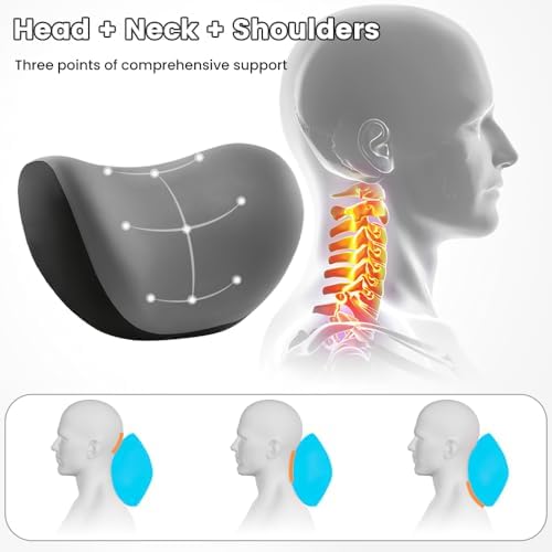 2 Pack Car Headrest Pillow for Neck Support, Memory Foam Neck Rest Cushion - Image 3