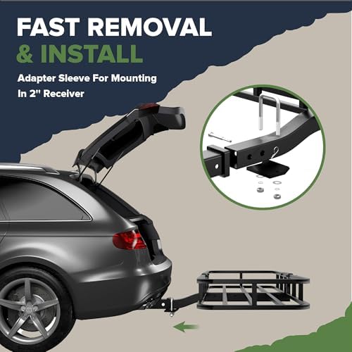ARKSEN 53" x 19" x 5" Hitch Cargo Carrier - Image 6