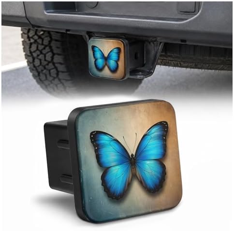 Trailer Hitch Covers Retro Butterfly, Heavy Duty 2 Inch Hitch Cover by Unknown