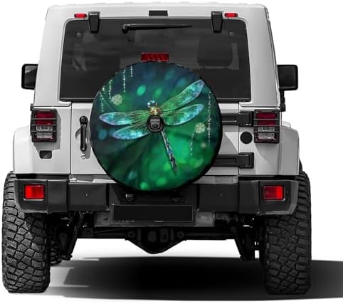 Delerain Beautiful Dragonfly Spare Tire Cover by Delerain