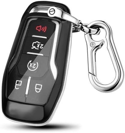 QBUC for Ford Key fob Cover, 4/5 Buttons Smart Key by QBUC