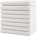 POLYTE Ultra Premium Microfiber Kitchen Dish Hand Towel Waffle Weave, 8 Pack by Polyte