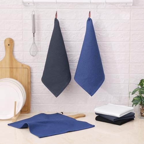 Homaxy 100% Cotton Waffle Weave Kitchen Towels, 12 Pack - Image 2