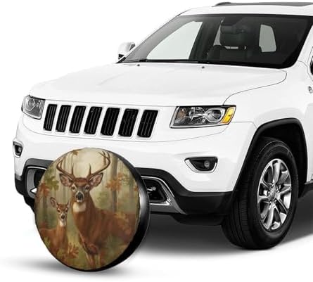 Deer Spare Tire Cover Wheel Protector Universal Fit - Image 2