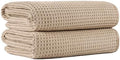 MICROFI New Microfiber Waffle Bath Towels, 2 Pieces, Fast Drying, Lint Free 430 by Unknown