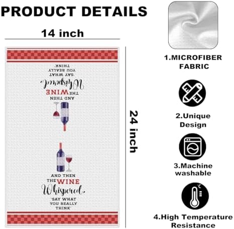 Funny Kitchen Towels Wine Lovers Gifts - Image 2
