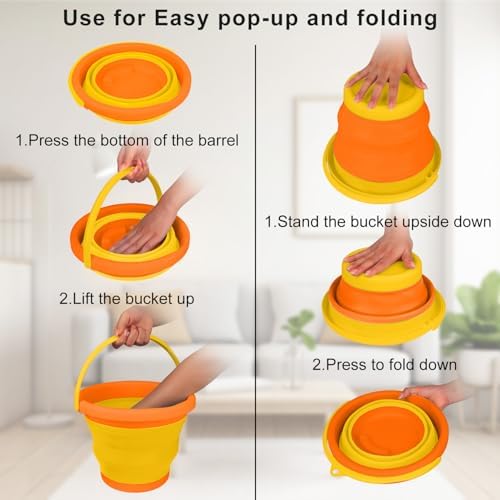 5L Collapsible Car Wash Bucket - Image 4
