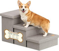 3-Step Dog Stairs for Large Dogs by Fecuria