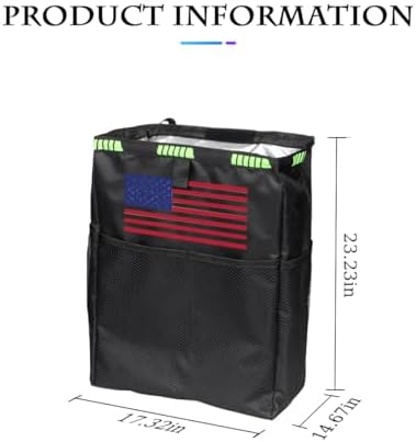 Fekey&JF 3L Hanging Car Trash Can, Foldable Oxford Bag - Image 2