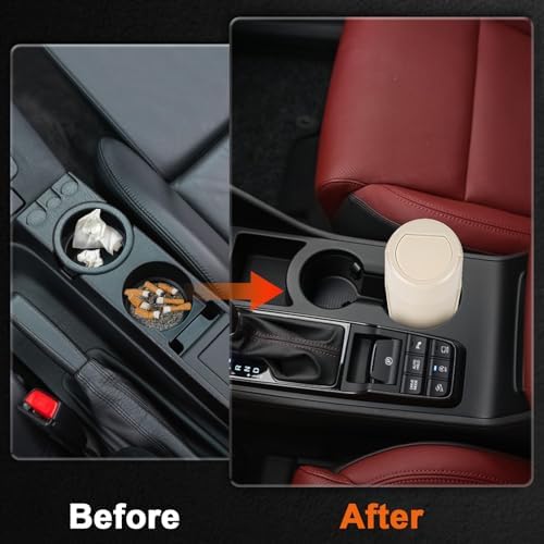 Car Trash Can, 2 Packs Mini Car Garbage Can Cup Holder - Image 7