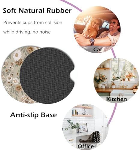 KARREAL 2 Pcs Car Cup Coasters - Image 5