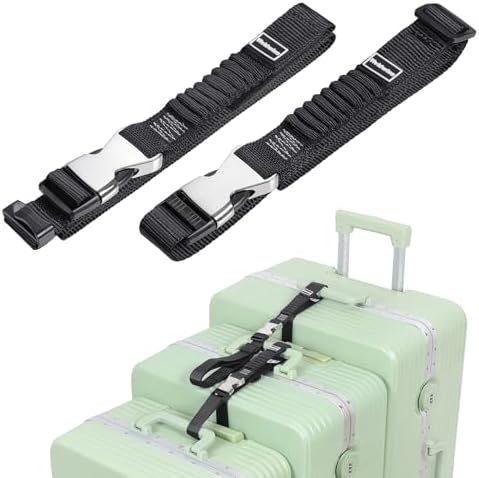 Luggage Straps, Stretchable Luggage Connector Straps by Vividwise