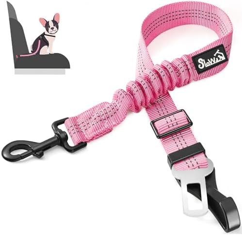 SlowTon Dog Car Seat Belt, 3 in 1 Latch Bar Attachment Dog Safety Seatbelt by SlowTon
