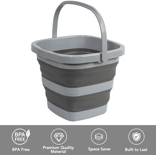 Collapsible Bucket, 1.32 Gallon 5L Small Mop Bucket - Image 3