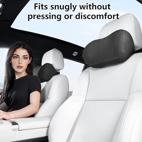 Car Neck Pillow Seat Ergonomic Design Memory Foam, 2 Pack - Image 6