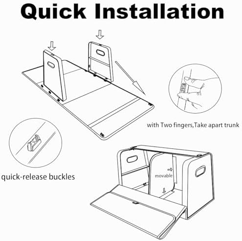 GMQ Car Trunk Organizer for SUV, Car Organizers and Storage - Image 6
