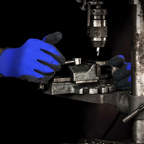 Evridwear Crinkle Latex Rubber Coated Safety Work Gloves - Image 6