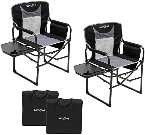 SUNNYFEEL Oversized Camping Chair Portable Directors Chairs by SunnyFeelCamping
