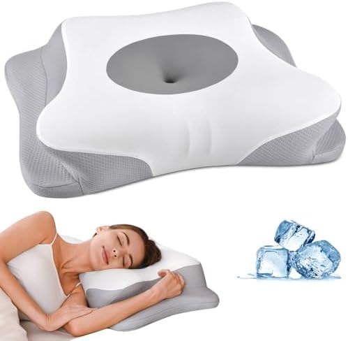 Cervical Neck Pillow for Pain Relief, Contour Memory Foam Pillows for Sleeping by BESPILLOW