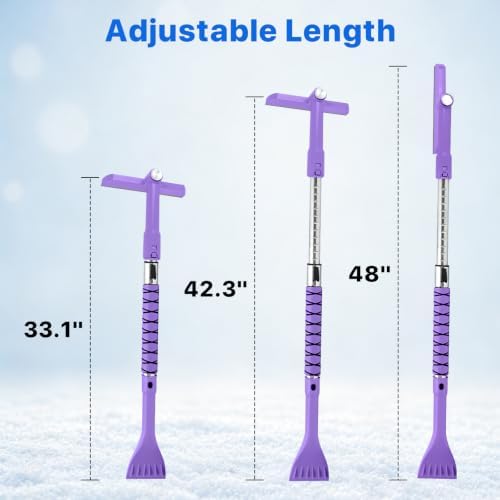 48 in Extendable Snow Brush and Ice Scraper - Image 6